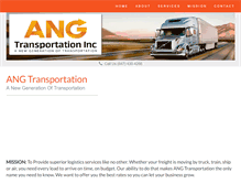 Tablet Screenshot of angtransportation.com